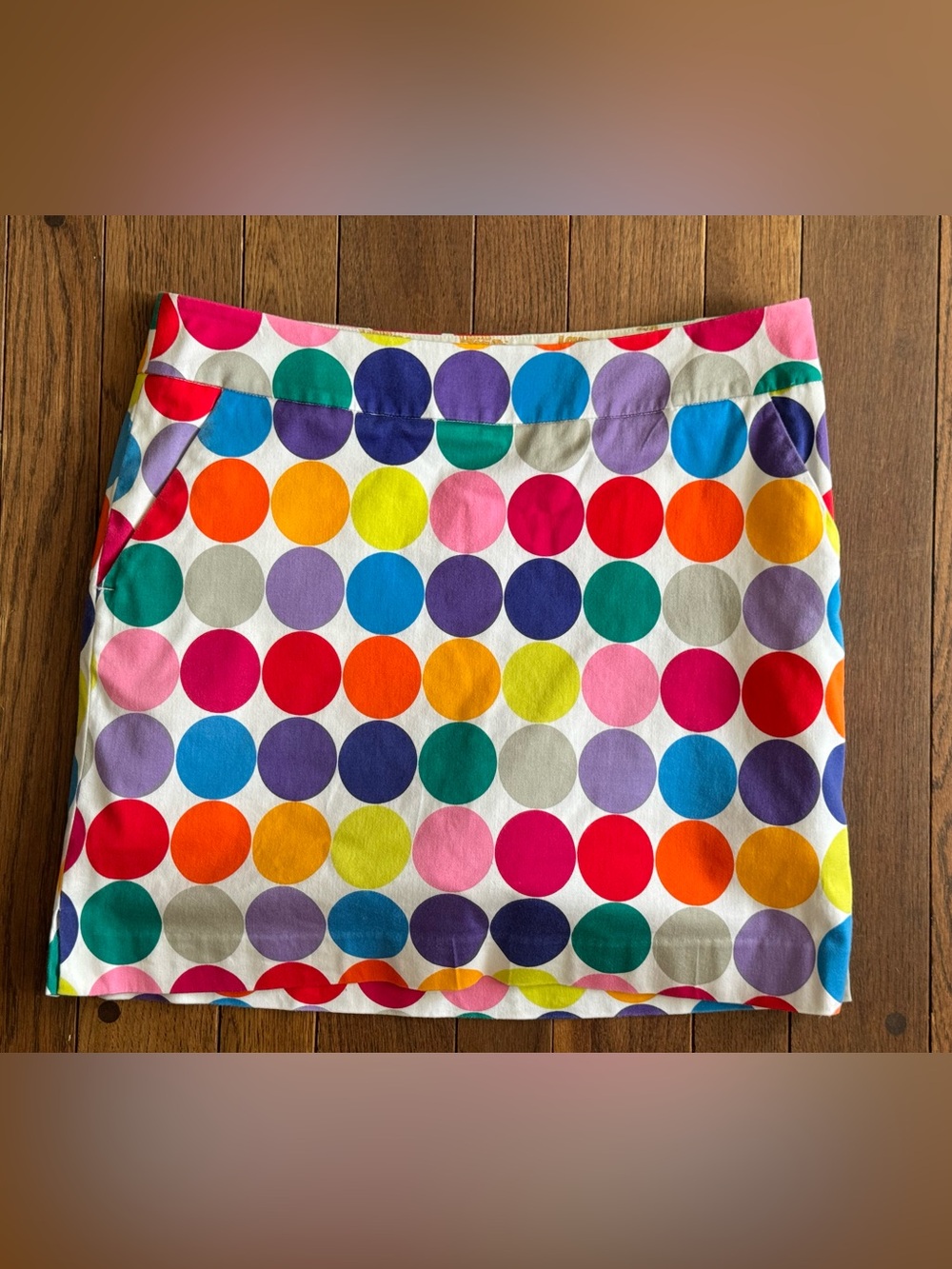 LOUDMOUTH LADIES Woodworth Golf Skort Colorful Dot Print 
Women’s size 4